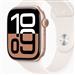 ساعت هوشمند اپل ساعت هوشمند اپل واچ S10 جت بلک با بند اسپرت سیلیکون 46mm